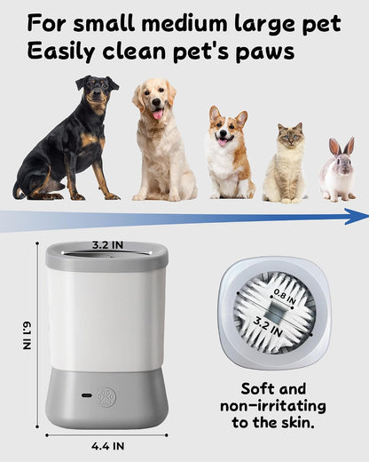 Electric Dog Paw Cleaner-  (Grey/White)